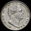 1834 William IV Milled Silver Sixpence Obverse
