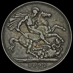 1892 Queen Victoria Jubilee Head Silver Crown Reverse