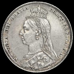 1892 Queen Victoria Jubilee Head Silver Shilling Obverse