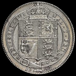 1892 Queen Victoria Jubilee Head Silver Shilling Reverse