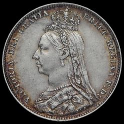 1892 Queen Victoria Jubilee Head Silver Shilling Obverse
