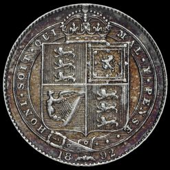 1892 Queen Victoria Jubilee Head Silver Shilling Reverse