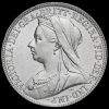 1897 Queen Victoria Veiled Head Silver Florin Obverse