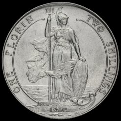 1902 Edward VII Silver Florin Reverse