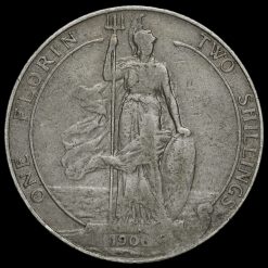 1906 Edward VII Silver Florin Reverse