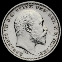 1906 Edward VII Silver Maundy Twopence Obverse