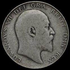 1907 Edward VII Silver Half Crown Obverse