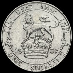 1907 Edward VII Silver Shilling Reverse