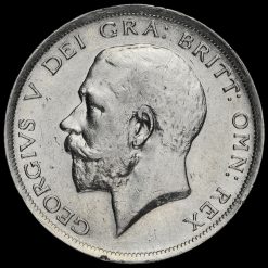 1917 George V Silver Half Crown Obverse