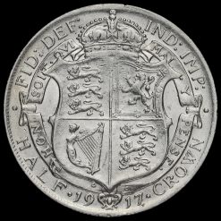 1917 George V Silver Half Crown Reverse