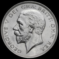 1928 George V Silver Half Crown Obverse