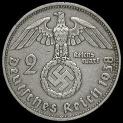Germany 1938 A Silver 2 Reichsmark Obverse