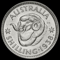 Australia 1938 George VI Silver Shilling Reverse