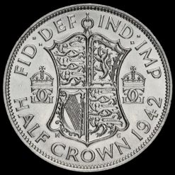 1942 George VI Silver Half Crown Reverse