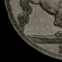 1821 George IV Milled Silver Secundo Crown WWP Inverted