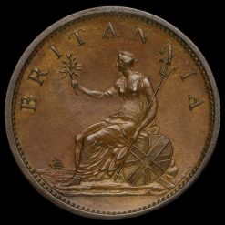 1806 George III Early Milled Copper Penny Reverse