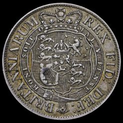 1818 George III Milled Silver Half Crown Reverse