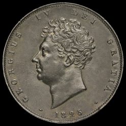 1825 George IV Milled Silver Half Crown Obverse