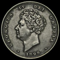 1829 George IV Milled Silver Shilling Obverse