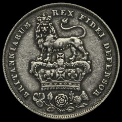 1829 George IV Milled Silver Shilling Reverse