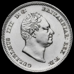 1836 William IV Milled Silver Fourpence / Groat Obverse
