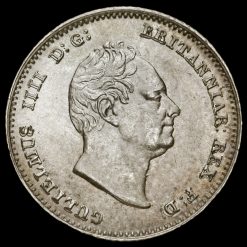 1836 William IV Milled Silver Fourpence / Groat Obverse