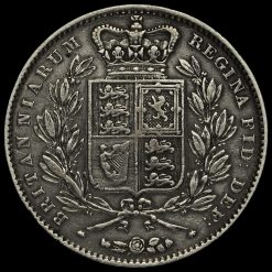 1845 Queen Victoria Young Head Silver Crown Reverse