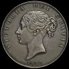 1846 Queen Victoria Young Head Silver Half Crown Obverse