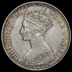 1852 Queen Victoria Gothic Florin Obverse