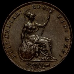 1855 Queen Victoria Young Head Copper Halfpenny Reverse