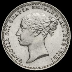 1873 Queen Victoria Young Head Silver Sixpence Obverse