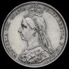 1887 Victoria Jubilee Head Sixpence Obverse
