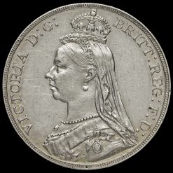 1888 Queen Victoria Jubilee Head Silver Crown Obverse