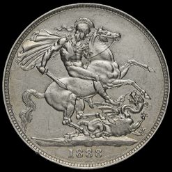 1888 Queen Victoria Jubilee Head Silver Crown Reverse