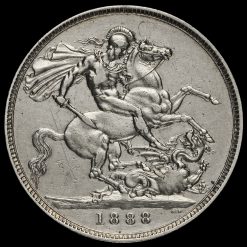 1888 Queen Victoria Jubilee Head Silver Wide Date Crown Reverse