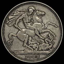 1888 Queen Victoria Jubilee Head Silver Wide Date Crown Reverse