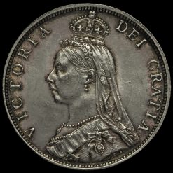 1889 Queen Victoria Jubilee Head Silver Florin Obverse