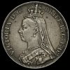 1890 Queen Victoria Jubilee Head Silver Crown Obverse