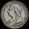 1893 Queen Victoria Veiled Head Silver LVI Crown Obverse