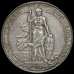 1902 Edward VII Silver Florin Reverse