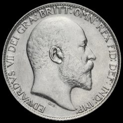 1908 Edward VII Silver Sixpence Obverse