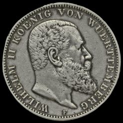 German States, Wurttemburg 1910F 3 Mark Obverse