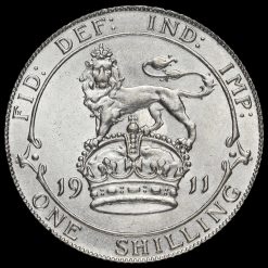 1911 George V Silver Shilling Reverse