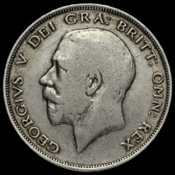 1912 George V Silver Half Crown Obverse