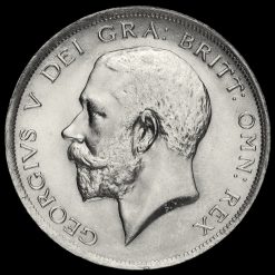 1917 George V Silver Half Crown Obverse