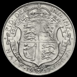 1917 George V Silver Half Crown Reverse