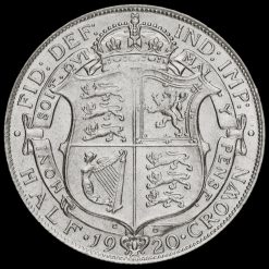 1920 George V Silver Half Crown Reverse
