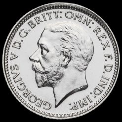 1927 George V Proof Silver Sixpence Obverse