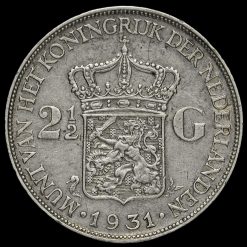 Netherlands 1931 2 1/2 Gulden Reverse