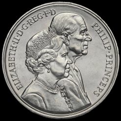 1997 Queen Elizabeth Golden Wedding £5 Crown Obverse